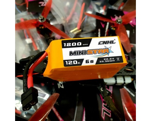 Аккумулятор CNHL Ministar 1800мАч 6S 120C LiPo (XT60) Аккумулятор CNHL Ministar 1800мАч 6S 120C LiPo (XT60)