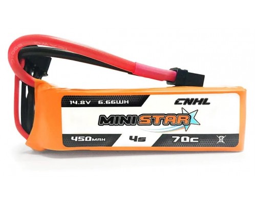 Аккумулятор CNHL Ministar 450мАч 4S 70C LiPo (XT30) Аккумулятор CNHL Ministar 450мАч 4S 70C LiPo (XT30)