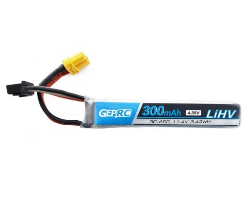 Аккумулятор GEPRC 300мАч 3S 30C LiPo (XT30) Аккумулятор GEPRC 300мАч 3S 30C LiPo (XT30)