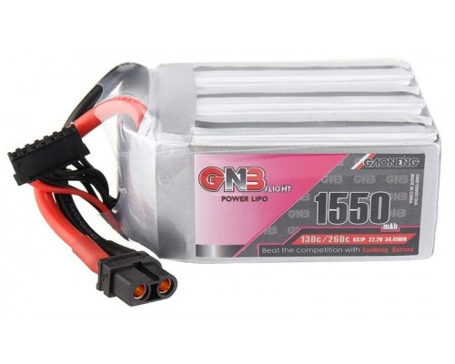 Аккумулятор GNB 1550мАч 6S 130C LiPo (XT60)