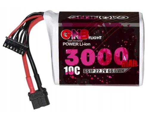 Аккумулятор GNB 3000мАч 6S1P 30A Li-ion (ячейки SONY/Murata 18650 VTC6) (XT60) Аккумулятор GNB 3000мАч 6S1P 30A Li-ion (ячейки SONY/Murata 18650 VTC6) (XT60)