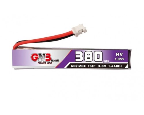 Аккумулятор GNB 380мАч 1S 60C LiHV (PH2.0)