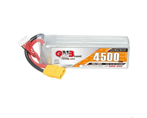 Аккумулятор GNB 4500мАч 6S 70C LiHV (XT60)