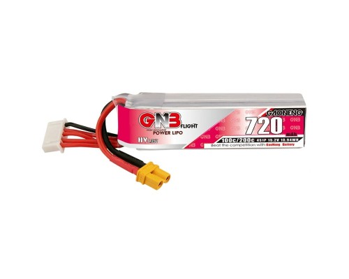 Аккумулятор GNB 720мАч 4S 100C LiHV (XT30) Аккумулятор GNB 720мАч 4S 100C LiHV (XT30)