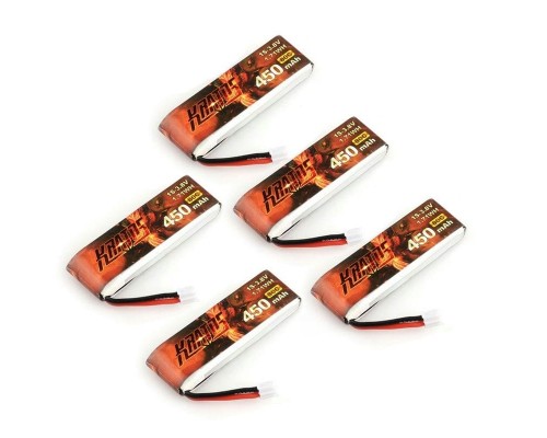 Аккумулятор HGLRC KRATOS 450мАч 1S 80C LiHV (PH2.0) (5 шт.) Аккумулятор HGLRC KRATOS 450мАч 1S 80C LiHV (PH2.0) (5 шт.)