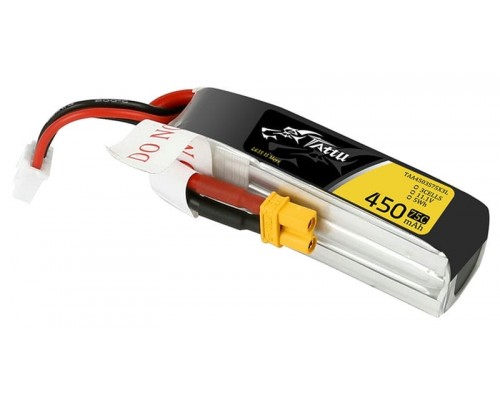 Аккумулятор Tattu 450мАч 3S 75C LiPo (Удлинённый) (XT30) Аккумулятор Tattu 450мАч 3S 75C LiPo (Удлинённый) (XT30)