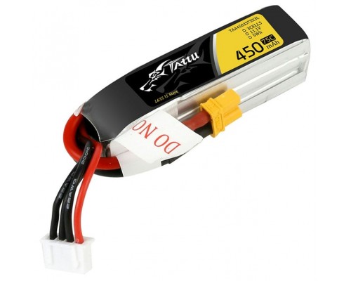 Аккумулятор Tattu 450мАч 3S 75C LiPo (Удлинённый) (XT30) Аккумулятор Tattu 450мАч 3S 75C LiPo (Удлинённый) (XT30)