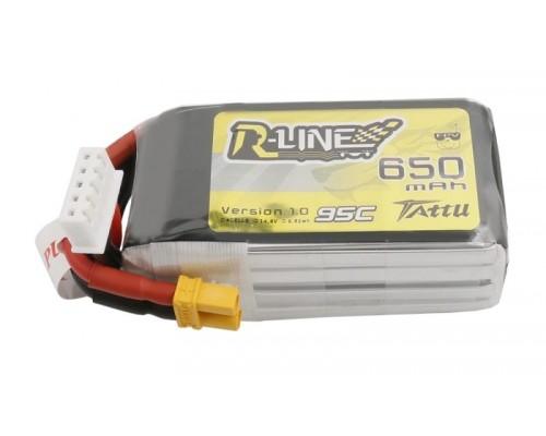 Аккумулятор Tattu R-Line V1.0 650мАч 4S 95C LiPo (XT30) Аккумулятор Tattu R-Line V1.0 650мАч 4S 95C LiPo (XT30)