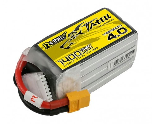 Аккумулятор Tattu R-Line V4.0 1400мАч 6S 130C LiPo (XT60) Аккумулятор Tattu R-Line V4.0 1400мАч 6S 130C LiPo (XT60)