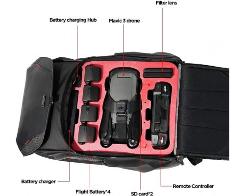 Защитный EVA рюкзак DJI Mavic 3 (CYNOVA) Защитный EVA рюкзак DJI Mavic 3 (CYNOVA)
