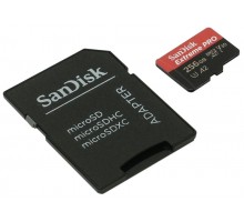 Карта памяти 256Gb SanDisk Extreme Pro microSDXC Class 10 UHS-I U3 V30 A2