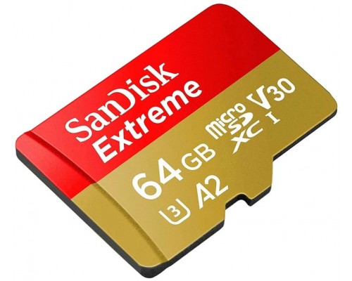 Карта памяти 64Gb SanDisk Extreme microSDXC Class 10 UHS-I U3 V30 A2 Карта памяти 64Gb SanDisk Extreme microSDXC Class 10 UHS-I U3 V30 A2