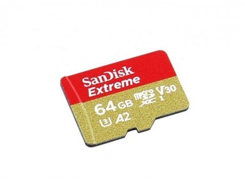 Карта памяти 64Gb SanDisk Extreme microSDXC Class 10 UHS-I U3 V30 A2 Карта памяти 64Gb SanDisk Extreme microSDXC Class 10 UHS-I U3 V30 A2