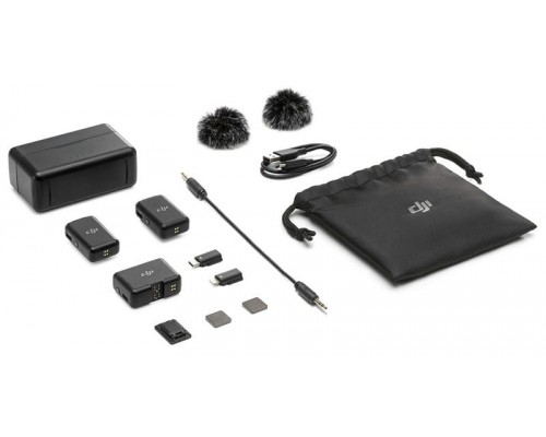 Микрофон DJI Mic (2 передатчика + 1 приёмник + зарядный кейс) Микрофон DJI Mic (2 передатчика + 1 приёмник + зарядный кейс)