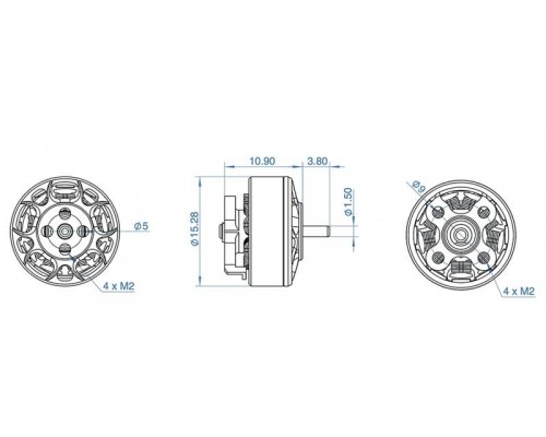 Мотор GEPRC GR1204-5000KV Мотор GEPRC GR1204-5000KV