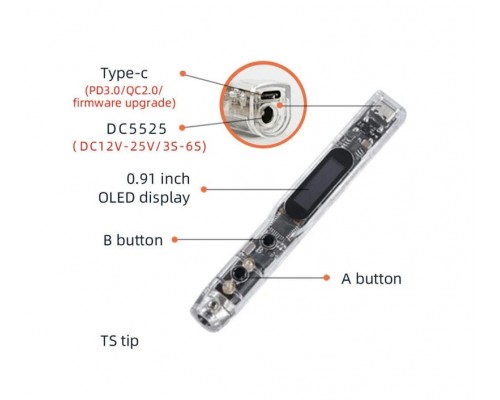 Паяльник SEQURE SI012 Kit 65W (T12-B2) Паяльник SEQURE SI012 Kit 65W (T12-B2)