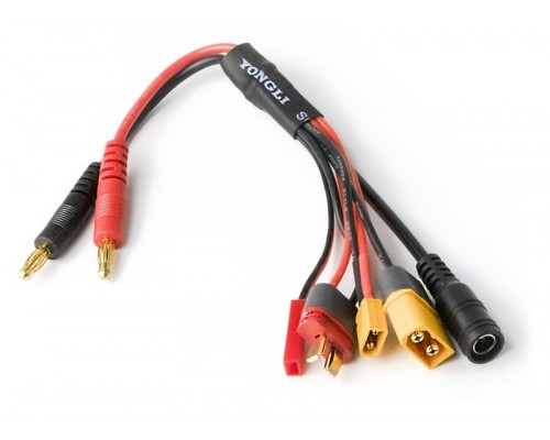 Переходник (4 мм Бананы) - XT60 / XT30 / DC5.5 / T-Plug / JST