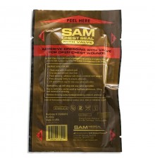 Пластырь при проникающих травмах груди c односторонним клапаном Sam Chest Seal