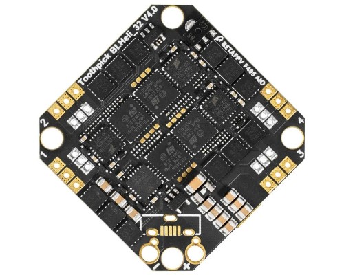 Полётный контроллер Toothpick F405 2-4S AIO Brushless 20A (BLHELI_32) V4 (BETAFPV)