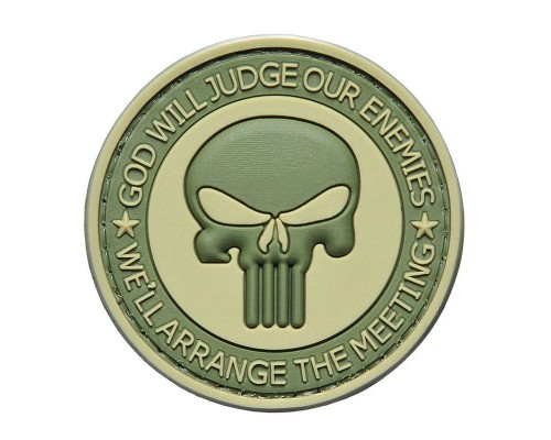 Шеврон "КАРАТЕЛЬ GOD WILL JUDGE OUR ENEMIES" Шеврон "КАРАТЕЛЬ GOD WILL JUDGE OUR ENEMIES"