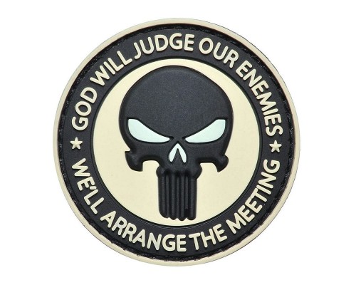 Шеврон "КАРАТЕЛЬ GOD WILL JUDGE OUR ENEMIES" Шеврон "КАРАТЕЛЬ GOD WILL JUDGE OUR ENEMIES"