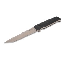 Нож Aggressor AUS-8 SW Stonewash черная рукоять
