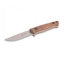 Нож Nikki AUS-8 SW Stonewash дерево ножны кожа