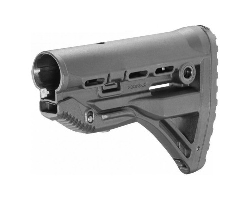 Полимерный приклад с амортизатором GL-SHOCK без щеки черный com/mil-spec