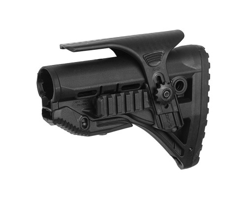 Полимерный приклад с амортизатором и упором щеки GL-SHOCK PCP, черный com/mil-spec Полимерный приклад с амортизатором и упором щеки GL-SHOCK PCP, черный com/mil-spec