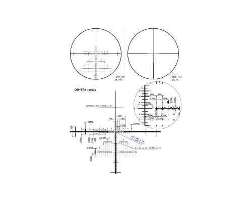 Прицел March-F 1-10x24 Shorty DR-TR1 FFP 30мм, подсветка Прицел March-F 1-10x24 Shorty DR-TR1 FFP 30мм, подсветка