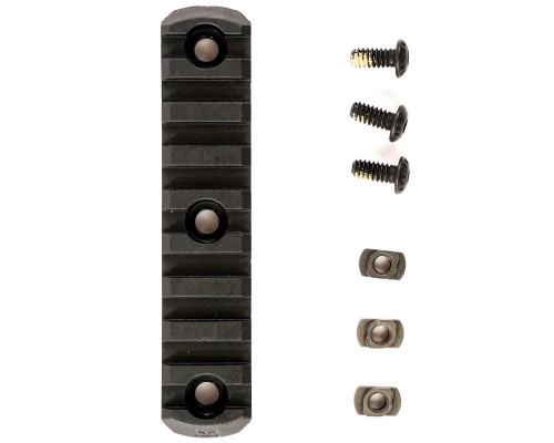 Рельса magpul m-lok polymer rail section 9 слотов MAG592 Рельса magpul m-lok polymer rail section 9 слотов MAG592