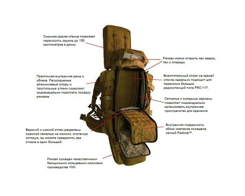 Тактический рюкзак Skycrane II Eberlestock Тактический рюкзак Skycrane II Eberlestock