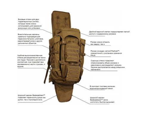 Тактический рюкзак Skycrane II Eberlestock Тактический рюкзак Skycrane II Eberlestock