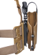 Тактическая пластиковая кобура для Глок 17, Sig Sauer с фонарём WRS Level II Duty Holster w/Tac-light Blade-Tech