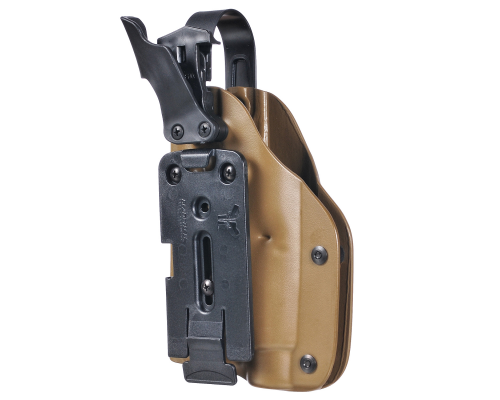 Тактическая пластиковая кобура для Глок 17, Sig Sauer с фонарём WRS Level II Duty Holster w/Tac-light Blade-Tech Тактическая пластиковая кобура для Глок 17, Sig Sauer с фонарём WRS Level II Duty Holster w/Tac-light Blade-Tech