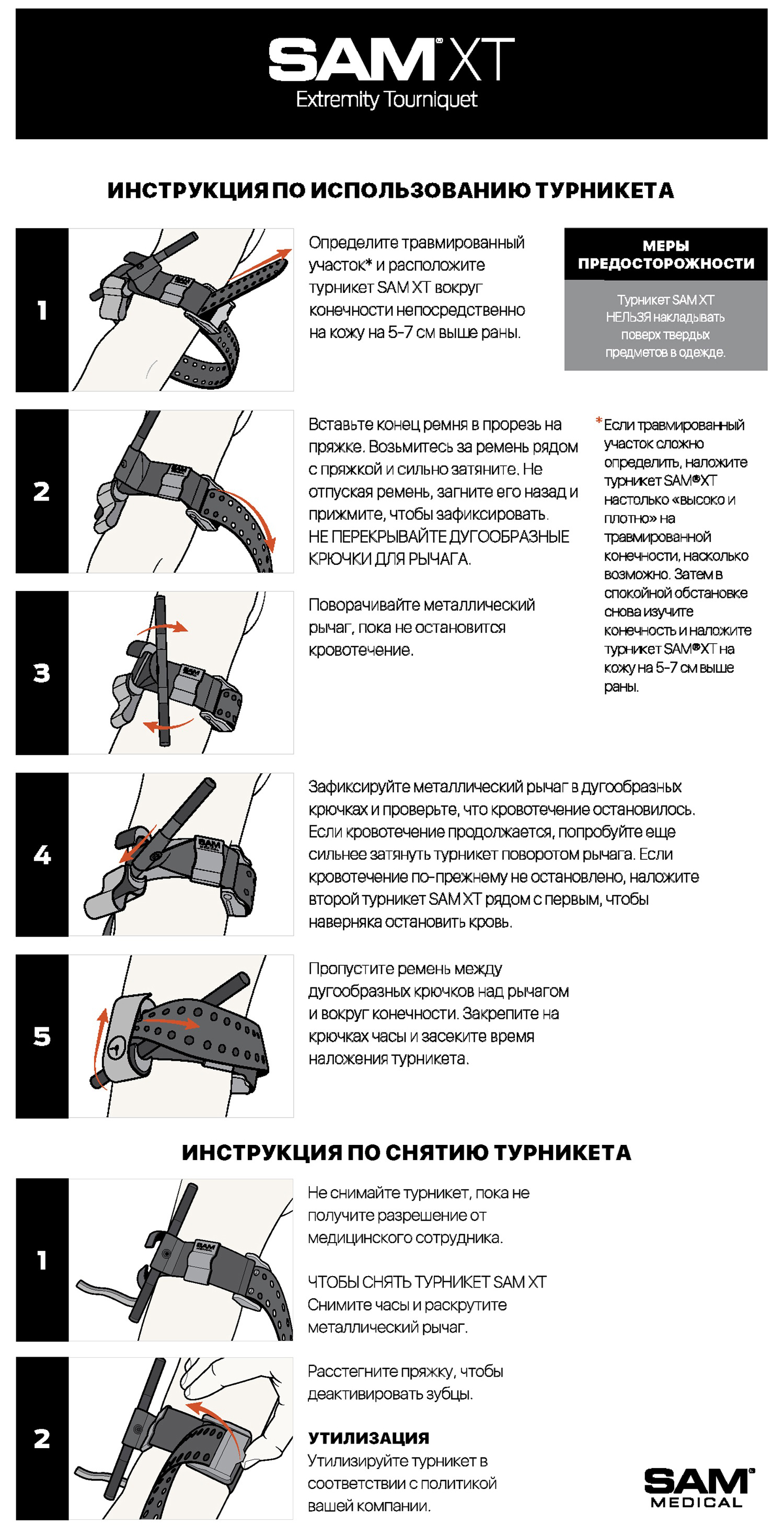 ТУРНИКЕТЫ SAM MEDICAL